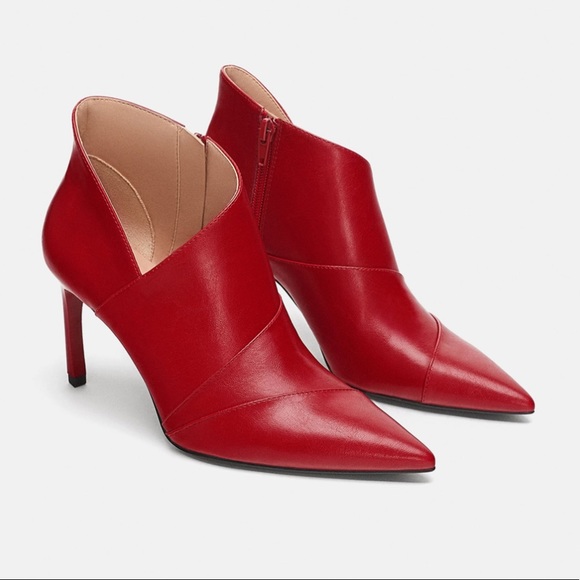 zara red boots 2019